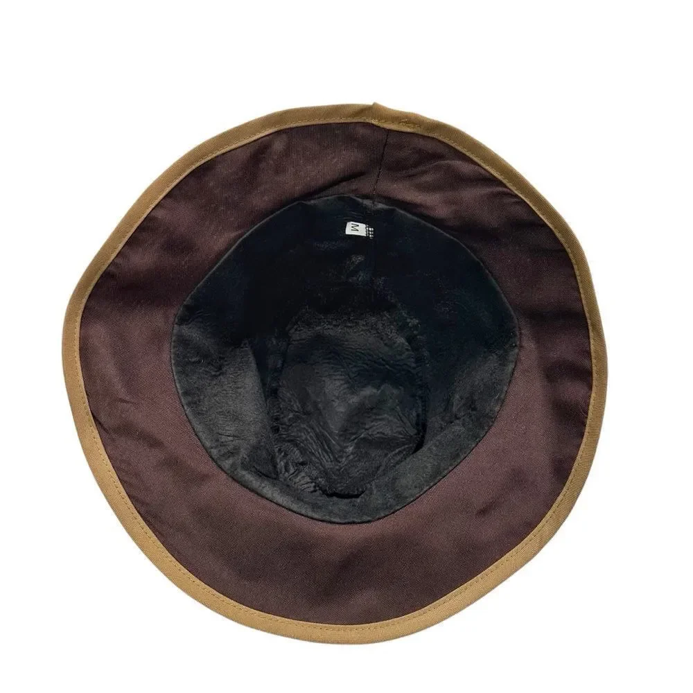 Bucket Sun Hat 2 Tone Unisex Size Medium Brown Tan